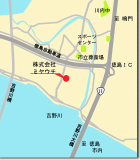 徳島 ソーラー ミヤウチ 地図
